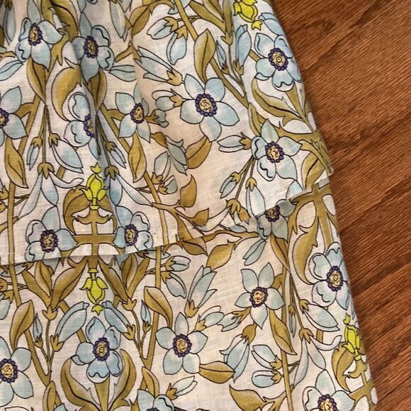 NWT Le Ragarre made in Italy linen skirt very lightweight, floral, size small. - Picture 2 of 13